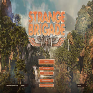《Strange Brigade》遊戲選單，背景為叢林，並帶有俄文文字選項。 — 電玩遊戲 GIF 壁紙