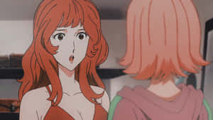 兩個動漫女孩，一個紅髮驚訝地看著另一個粉紅髮的。 — 日本動漫 壁紙