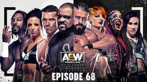 Dark Elevation 第 68 集的 AEW 摔角名單，包括大膽化妝和裝備的兇猛運動員。 — 拳擊 壁紙