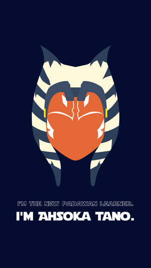 Ahsoka Tano 角色肖像，附有文字「我是新的學徒」。 — 鬼滅之刃 炭治郎 壁紙