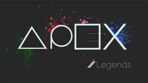 深色背景上帶有油漆飛濺效果的 Apex Legends 標誌 — 標誌 壁紙