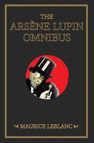 經典書封，黑色背景上印有 Arsène Lupin 插圖和金色文字。 — Oppo Pad 壁紙