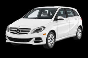 白色梅賽德斯-奔馳B級旅行車在黑色背景下的攝影棚照片。 — Mercedes Benz C300 壁紙