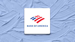 Bank of America 標誌在帶紋理的藍色背景上 — 美國銀行 壁紙