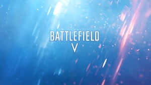 帶有發光粒子和光線的 Battlefield V 遊戲標誌。 — 戰地風雲5 壁紙