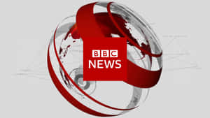 BBC新聞標誌與地球儀及連接線，展示全球覆蓋範圍。 — 英國 壁紙