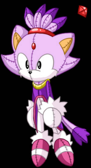 Blaze The Cat 極簡風格