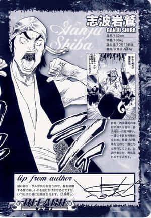 《BLEACH》漫畫角色志波岩鷲表情強烈地咆哮。 — 鹿丸 壁紙
