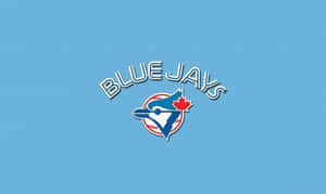 Blue Jays 棒球隊標誌在帶紋理的藍色背景上。 — 多倫多藍鳥隊 壁紙