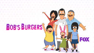 Bob's Burgers 家庭卡通角色微笑並一起擺姿勢。 — 電視節目 壁紙