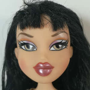 黑髮和大膽妝容的 Bratz 娃娃 — Bratz 美學 GIF 壁紙