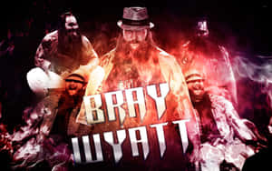 在戲劇性的摔角宣傳片中，Bray Wyatt 被火紅煙霧和鬼影人物包圍。 — 湯姆·哈迪 壁紙