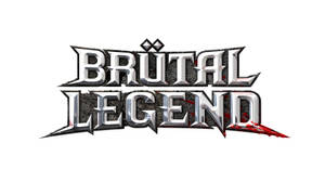 Brutal Legend 遊戲標誌，帶有血跡和金屬字體。 — Off white 標誌 壁紙