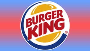 Burger King 標誌在彩色漸變背景上。 — 漢堡王 壁紙