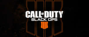 Call of Duty Black Ops III 遊戲標誌，深色背景上有橙色徽章。 — 決勝時刻：黑色行動4 壁紙