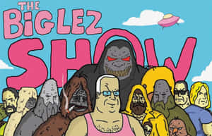 《The Big Lez Show》的卡通角色，天空有UFO。 — Steam Deck OLED 壁紙