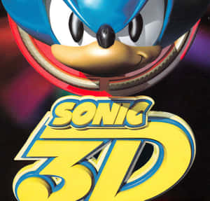 Sonic the Hedgehog 微笑並帶有紅色圓環，上方有「SONIC 3D」標題文字。 — 可愛動漫頭貼 GIF 壁紙