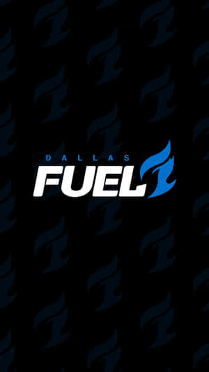 Dallas Fuel 電競隊伍標誌，黑色背景上帶有藍色火焰設計。 — 鬥陣特攻 壁紙