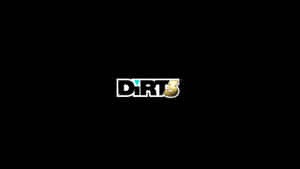 黑色背景上的 Dirt 3 遊戲標誌 — 省電 壁紙
