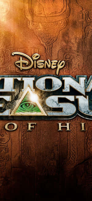 Disney's The Legend of the Guardians of the Lost Eye 標誌，石上發光的眼睛。 — Galaxy A54 壁紙
