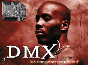 DMX 專輯封面，紅色紋理背景和鏈條項鍊。 — 專輯封面 壁紙