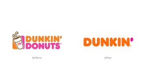 Dunkin' Donuts 標誌重新設計前後對比 — Dunkin Donuts 壁紙