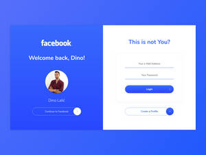 Facebook 登入頁面，附有歡迎訊息和登入表單。 — Facebook 封面 壁紙