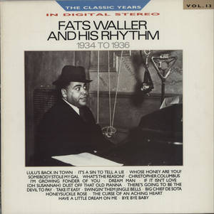 Fats Waller 在1930年代錄音室鋼琴前微笑 — 音樂 壁紙