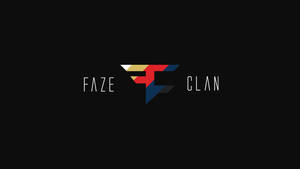 FaZe Clan 電競標誌，黑色背景上帶有色彩繽紛的幾何風格字母F。 — 運動 壁紙