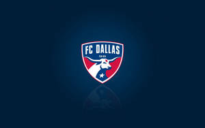 FC Dallas 足球隊標誌，深藍色背景帶反射 — 運動 壁紙