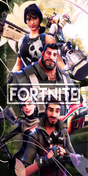 Fortnite 角色在叢林環境中穿著戰鬥裝備手持武器。 — 電玩遊戲 GIF 壁紙