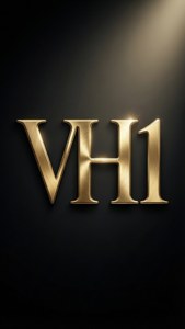 金色VH1標誌在深色背景上被聚光燈照亮