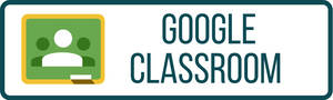 Google Classroom 標誌，帶有綠色黃色圖示和藍綠色文字。 — 書桌 壁紙