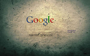 Google 搜尋首頁在帶紋理的混凝土牆上，配有聚光燈效果。 — 酷炫高畫質 壁紙
