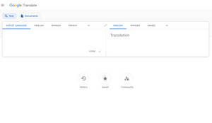 Google 翻譯網頁，包含文字和翻譯欄位。 — Google Pixel 6 Pro 壁紙