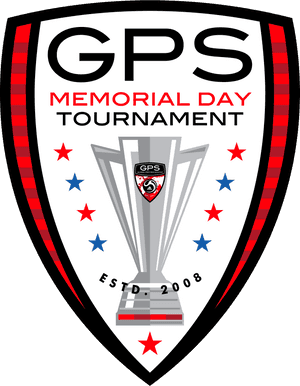 GPS Memorial Day Tournament 標誌，附獎盃和星星