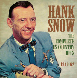Hank Snow 身穿藍色西裝在鄉村音樂專輯封面上微笑 1949-62 — 音樂 壁紙