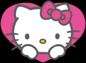 Hello Kitty 粉紅心形圖案
