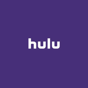 紫色背景上的白色文字 Hulu 標誌 — 彩虹美學 壁紙