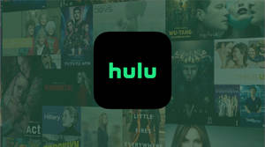 Hulu 標誌在帶有綠色覆蓋層的電視節目海報上方。 — Lexus 標誌 壁紙