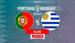 世界盃卡塔爾2022葡萄牙對烏拉圭的現場足球比賽圖形。 — FIFA 世界盃 壁紙