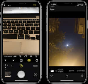 iPhone 12 相機夜間攝影介面