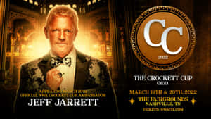 Jeff Jarrett 身穿禮服在納什維爾宣傳2022年Crockett Cup摔角賽事。 — 運動 壁紙