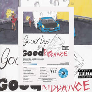 Juice WRLD 的《Goodbye & Good Riddance》專輯封面，有藍色汽車和金髮女郎。 — 國殤紀念日 壁紙