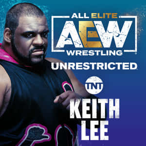 Keith Lee 穿著帶有 AEW 標誌和文字的摔角裝備 — 李小龍 壁紙