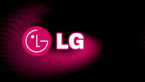 LG品牌標誌在深色背景上發出粉紅色光芒。 — 品牌 壁紙