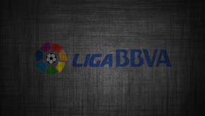 深色布料紋理背景上的 Liga BBVA 足球聯賽標誌。 — 黑色高畫質桌布 壁紙