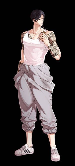 Lookism 燒傷拳頭 Vasco 桌布 — Pixel 10 壁紙