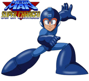 Mega Man Super Charged 動作姿勢與標誌 — 洛克人 壁紙