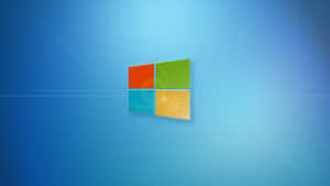 Microsoft Windows 標誌在帶有淺色條紋的漸層藍色背景上。 — 黑色 Windows 10 壁紙